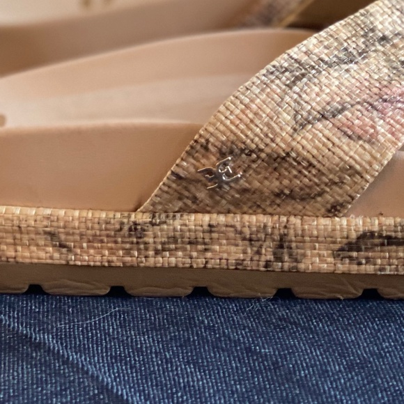Sam Edelman Neutral Botanical Platform Slip Ons - Picture 5 of 5